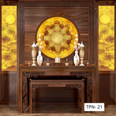 TRANH TREO TƯỜNG - TRANG TRÍ PHÒNG THỜ - CHỦ ĐỀ TRANH TRÚC CHỈ TRÒN
