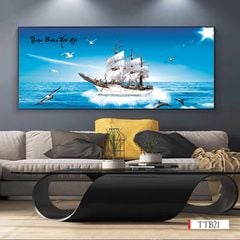 1239 - TRANH TREO PHÒNG KHÁCH - TRANH TRANG TRÍ - TRANH TREO THUẬN BUỒM XUÔI GIÓ - KIỂU TRANH NGANG | MÃ TTB21
