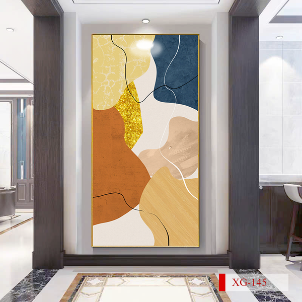 TRANH TREO HÀNH LANG LỐI ĐI - TRANH TRANG TRÍ - TRANH TREO TƯỜNG HIỆN ĐẠI TRỪU TƯỢNG - KIỂU TRANH LIỀN KHỔ | MÃ XG-145