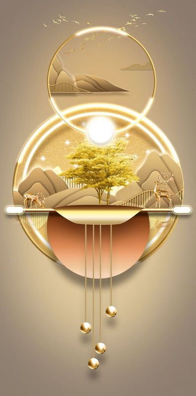 1144 - TRANH TREO HÀNH LANG LỐI ĐI - TRANH TRANG TRÍ - TRANH TREO TƯỜNG HƯƠU TÀI LỘC - KIỂU TRANH DỌC | MÃ XG-7033