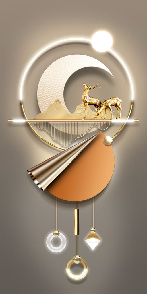 1147 - TRANH TREO HÀNH LANG LỐI ĐI - TRANH TRANG TRÍ - TRANH TREO TƯỜNG HƯƠU TÀI LỘC - KIỂU TRANH DỌC | MÃ XG-7039