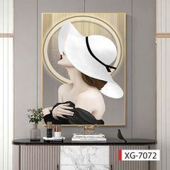 1107 - TRANH TREO HÀNH LANG LỐI ĐI - TRANH TRANG TRÍ - TRANH TREO TƯỜNG CÔ GÁI - KIỂU TRANH DỌC | MÃ XG-7072