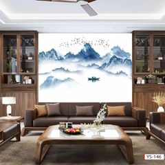 TẤM ỐP TƯỜNG PVC - VÁCH TRANG TRÍ - TẤM ỐP TRANG TRÍ PHÒNG KHÁCH, VÁCH TIVI - TẤM ỐP VÂN ĐÁ PHONG CẢNH | MÃ YS-146A