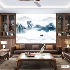 TẤM ỐP TƯỜNG PVC - VÁCH TRANG TRÍ - TẤM ỐP TRANG TRÍ PHÒNG KHÁCH, VÁCH TIVI - TẤM ỐP VÂN ĐÁ PHONG CẢNH | MÃ YS-147