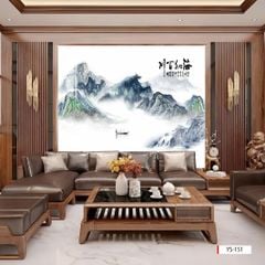 1349 - TẤM ỐP TƯỜNG PVC - VÁCH TRANG TRÍ - TẤM ỐP TRANG TRÍ PHÒNG KHÁCH, VÁCH TIVI - TẤM ỐP VÂN ĐÁ PHONG CẢNH | MÃ YS-151