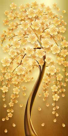 1208 - TRANH TREO HÀNH LANG LỐI ĐI - TRANH TRANG TRÍ - TRANH TREO KIM TIỀN - KIỂU TRANH DỌC | MÃ YS-486