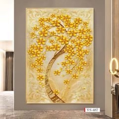 1209 - TRANH TREO HÀNH LANG LỐI ĐI - TRANH TRANG TRÍ - TRANH TREO KIM TIỀN - KIỂU TRANH DỌC | MÃ YS-487