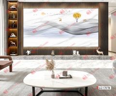 TẤM ỐP TƯỜNG PVC - VÁCH TRANG TRÍ - TẤM ỐP TRANG TRÍ PHÒNG KHÁCH, VÁCH TIVI - TẤM ỐP VÂN ĐÁ TRỪU TƯỢNG | MÃ ys2-170 TB