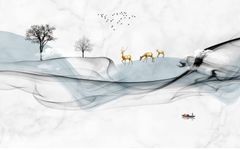 TẤM ỐP TƯỜNG PVC - VÁCH TRANG TRÍ - TẤM ỐP TRANG TRÍ PHÒNG KHÁCH, VÁCH TIVI - TẤM ỐP VÂN ĐÁ TRỪU TƯỢNG | MÃ ys2-172