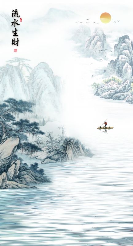 1291 - TẤM ỐP VÂN ĐÁ THÔNG TẦNG - VÂN ĐÁ PHONG CẢNH - TẤM ỐP PVC PHÒNG KHÁCH |  MÃ TRANH ys2-522