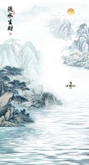 1291 - TẤM ỐP VÂN ĐÁ THÔNG TẦNG - VÂN ĐÁ PHONG CẢNH - TẤM ỐP PVC PHÒNG KHÁCH |  MÃ TRANH ys2-522