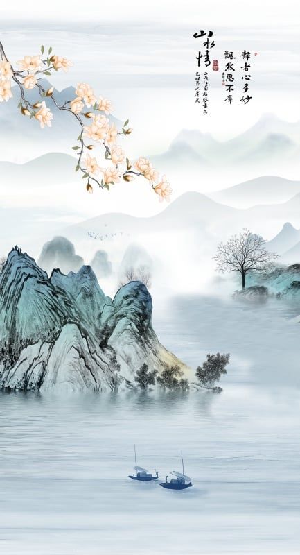 1292 - TẤM ỐP VÂN ĐÁ THÔNG TẦNG - VÂN ĐÁ PHONG CẢNH - TẤM ỐP PVC PHÒNG KHÁCH |  MÃ TRANH ys2-523