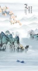 1292 - TẤM ỐP VÂN ĐÁ THÔNG TẦNG - VÂN ĐÁ PHONG CẢNH - TẤM ỐP PVC PHÒNG KHÁCH |  MÃ TRANH ys2-523