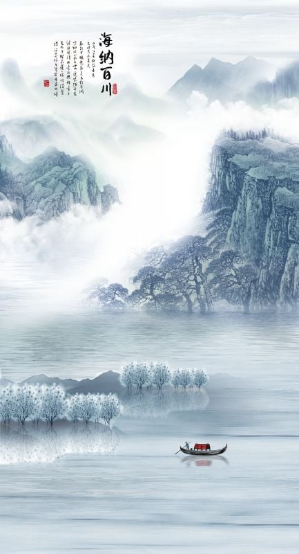 1294 - TẤM ỐP VÂN ĐÁ THÔNG TẦNG - VÂN ĐÁ PHONG CẢNH - TẤM ỐP PVC PHÒNG KHÁCH |  MÃ TRANH ys2-525