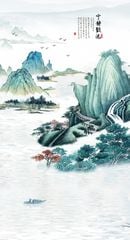 1297 - TẤM ỐP VÂN ĐÁ THÔNG TẦNG - VÂN ĐÁ PHONG CẢNH - TẤM ỐP PVC PHÒNG KHÁCH |  MÃ TRANH ys2-529