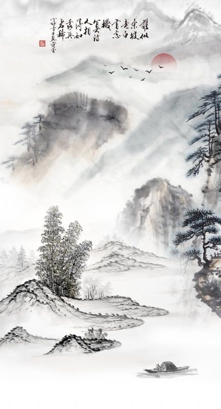 1298 - TẤM ỐP VÂN ĐÁ THÔNG TẦNG - VÂN ĐÁ PHONG CẢNH - TẤM ỐP PVC PHÒNG KHÁCH |  MÃ TRANH ys2-530