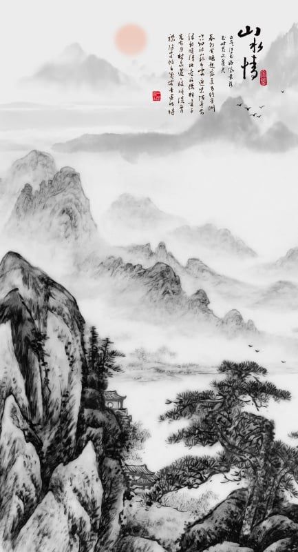 1300 - TẤM ỐP VÂN ĐÁ THÔNG TẦNG - VÂN ĐÁ PHONG CẢNH - TẤM ỐP PVC PHÒNG KHÁCH |  MÃ TRANH ys2-532