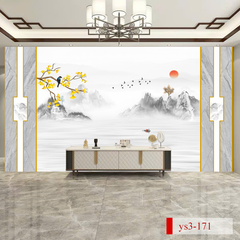 TẤM ỐP TRANG TRÍ PHÒNG KHÁCH, VÁCH TIVI - VÁCH TRANG TRÍ - TẤM ỐP VÂN ĐÁ PHONG CẢNH | MẪU ys3-171