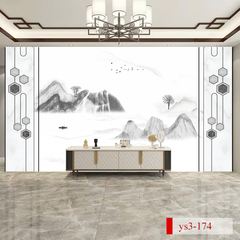 TẤM ỐP TRANG TRÍ PHÒNG KHÁCH, VÁCH TIVI - VÁCH TRANG TRÍ - TẤM ỐP VÂN ĐÁ PHONG CẢNH | MẪU ys3-174