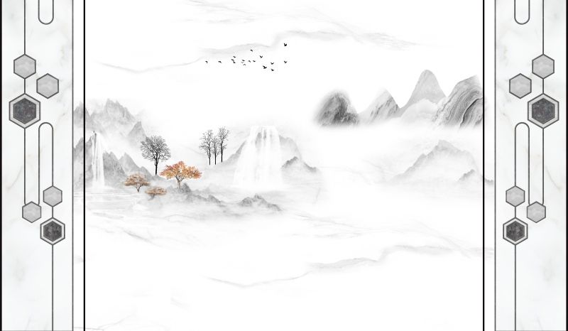 TẤM ỐP TRANG TRÍ PHÒNG KHÁCH, VÁCH TIVI - VÁCH TRANG TRÍ - TẤM ỐP VÂN ĐÁ PHONG CẢNH | MẪU ys3-175