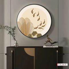 1246 - TRANH TREO TƯỜNG PHÒNG KHÁCH - TRANH TRANG TRÍ - TRANH TREO TƯỜNG CÁ HIỆN ĐẠI - KIỂU TRANH TRÒN| MÃ YX-6631