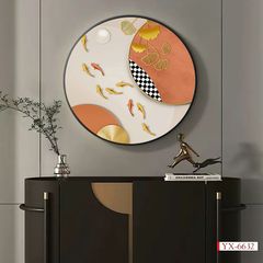 1247 - TRANH TREO TƯỜNG PHÒNG KHÁCH - TRANH TRANG TRÍ - TRANH TREO TƯỜNG CÁ HIỆN ĐẠI - KIỂU TRANH TRÒN| MÃ YX-6632