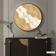 1248 - TRANH TREO TƯỜNG PHÒNG KHÁCH - TRANH TRANG TRÍ - TRANH TREO TƯỜNG CÁ HIỆN ĐẠI - KIỂU TRANH TRÒN| MÃ YX-6636