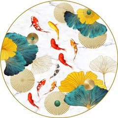 1250 - TRANH TREO TƯỜNG PHÒNG KHÁCH - TRANH TRANG TRÍ - TRANH TREO TƯỜNG CÁ HIỆN ĐẠI - KIỂU TRANH TRÒN| MÃ YX-7042