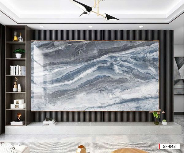1113 - TẤM ỐP TƯỜNG PVC - VÁCH TRANG TRÍ - TẤM ỐP TRANG TRÍ PHÒNG KHÁCH, VÁCH TIVI - TẤM ỐP VÂN ĐÁ CẨM THẠCH | MÃ GF-043