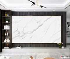 1117 - TẤM ỐP TƯỜNG PVC - VÁCH TRANG TRÍ - TẤM ỐP TRANG TRÍ PHÒNG KHÁCH, VÁCH TIVI - TẤM ỐP VÂN ĐÁ CẨM THẠCH | MÃ T3D-11982