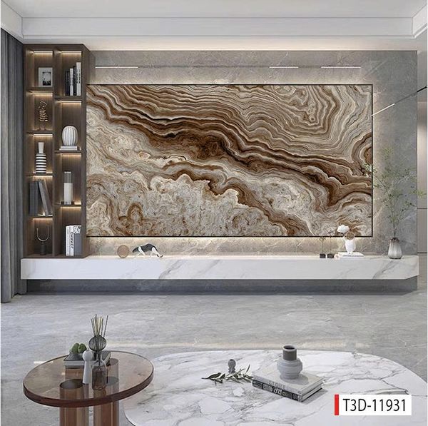 1118 - TẤM ỐP TƯỜNG PVC - VÁCH TRANG TRÍ - TẤM ỐP TRANG TRÍ PHÒNG KHÁCH, VÁCH TIVI - TẤM ỐP VÂN ĐÁ CẨM THẠCH | MÃ T3D-11931