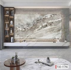 1119 - TẤM ỐP TƯỜNG PVC - VÁCH TRANG TRÍ - TẤM ỐP TRANG TRÍ PHÒNG KHÁCH, VÁCH TIVI - TẤM ỐP VÂN ĐÁ CẨM THẠCH | MÃ T3D-11796