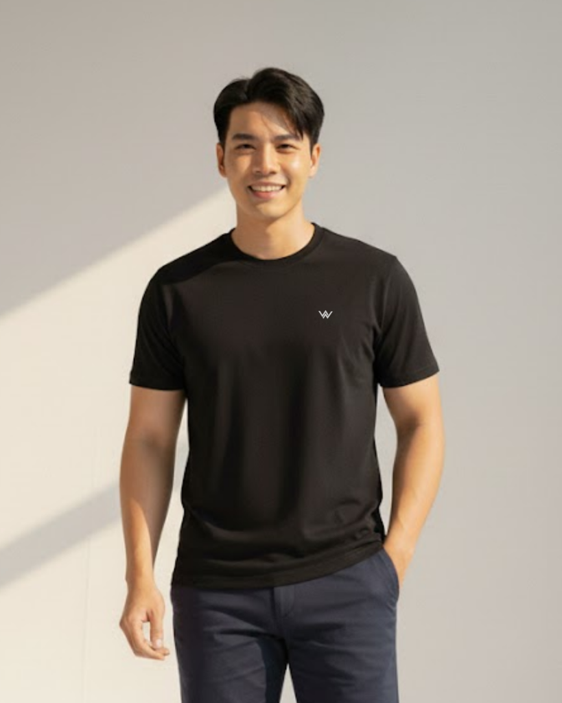 Áo Tshirt nam W&W - WTS77 (in logo)