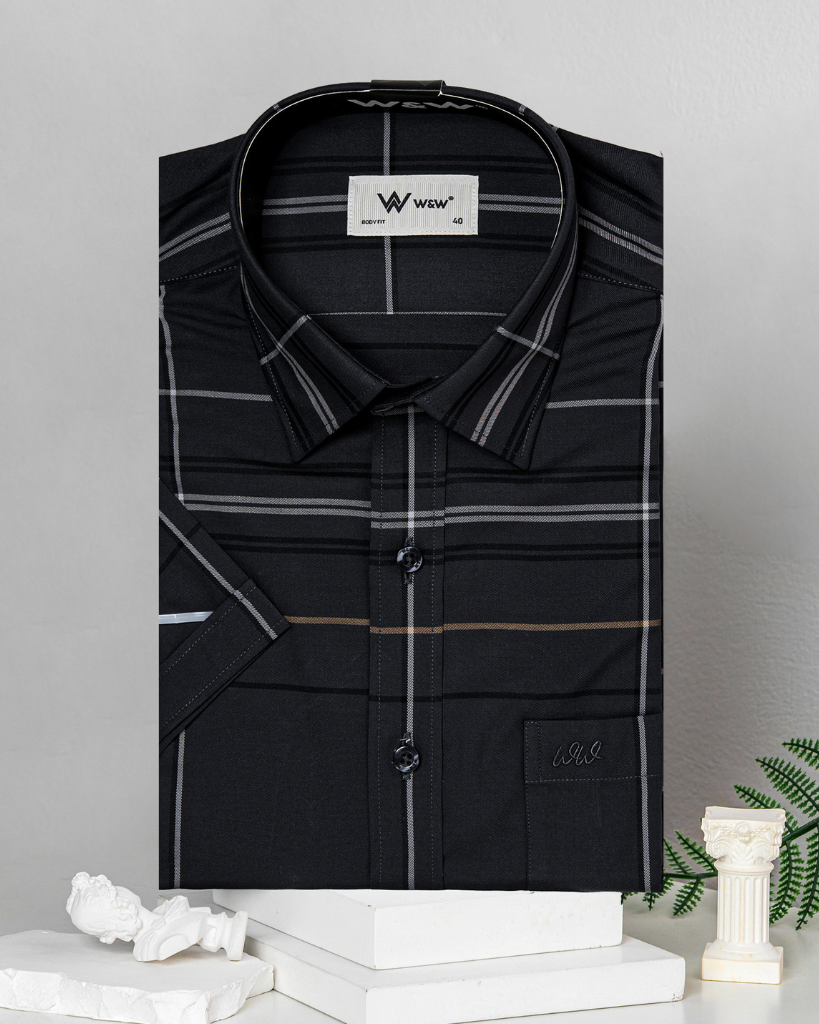 Áo sơ mi ngắn tay nam W&W - WSS253B