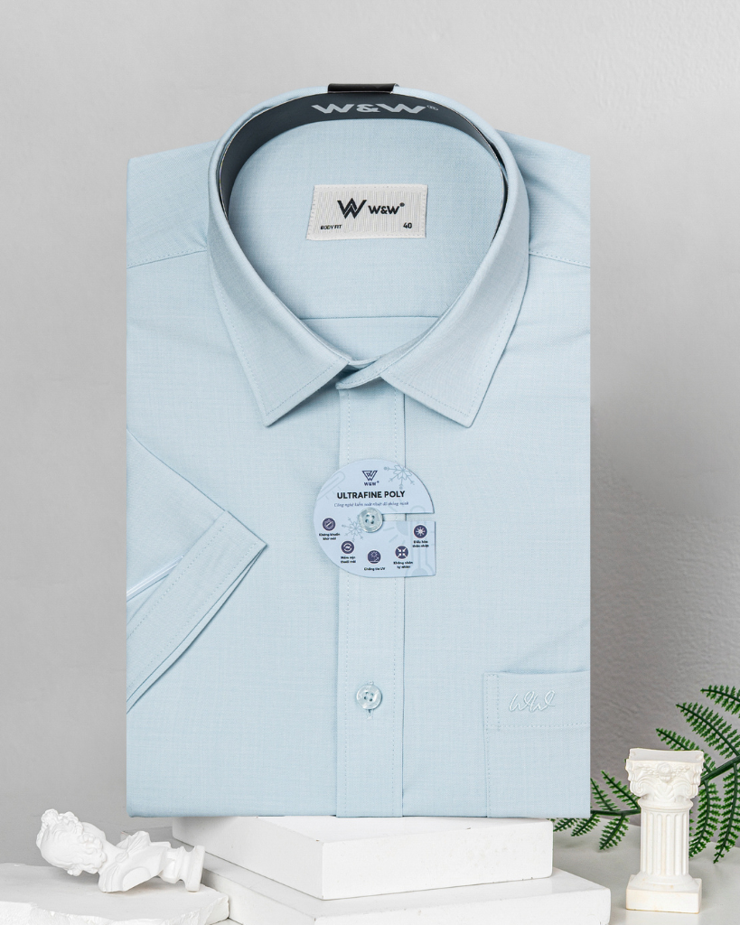 Áo sơ mi ngắn tay nam W&W - WSS255B