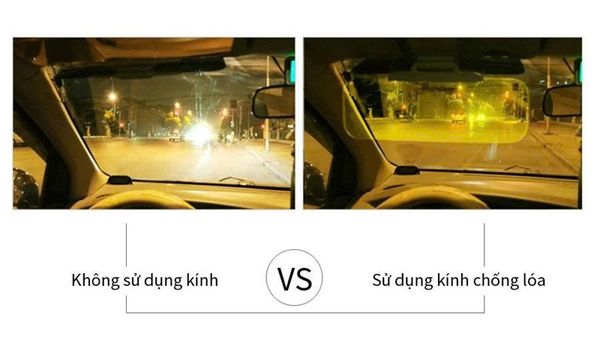  KÍNH PHÂN CỰC CHỐNG CHÓI NGÀY VÀ ĐÊM CHO Ô TÔ 