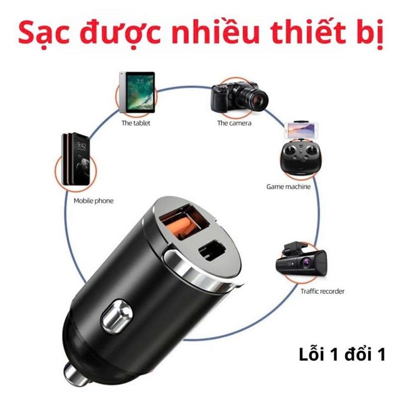  Tẩu Sạc Ô Tô Siêu Nhanh PUGAN Chính Hãng 100W Sạc Ô Tô 