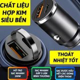  Tẩu Sạc Ô Tô Siêu Nhanh PUGAN Chính Hãng 100W Sạc Ô Tô 