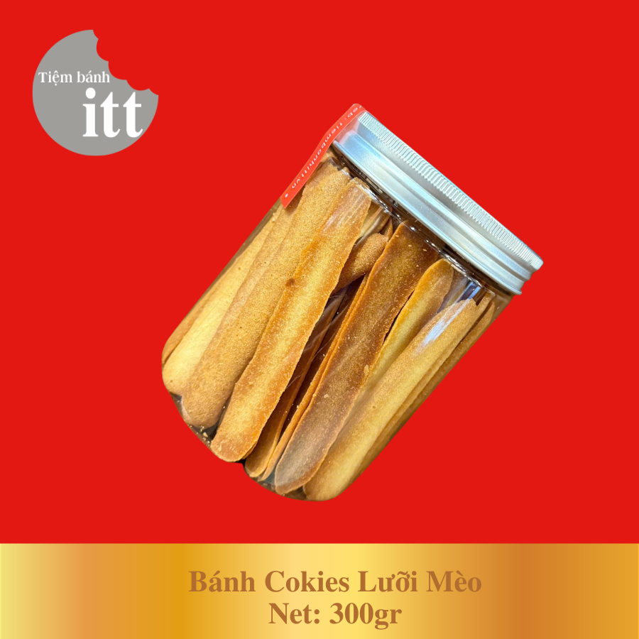 Cokies lưỡi mèo vani