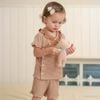 Bộ ngắn tay cài chéo Bé gái Pyjamas   - BSR1308BG