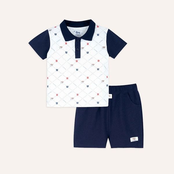  Bộ dài tay Pyjamas cổ bèo - BBB1102CB 