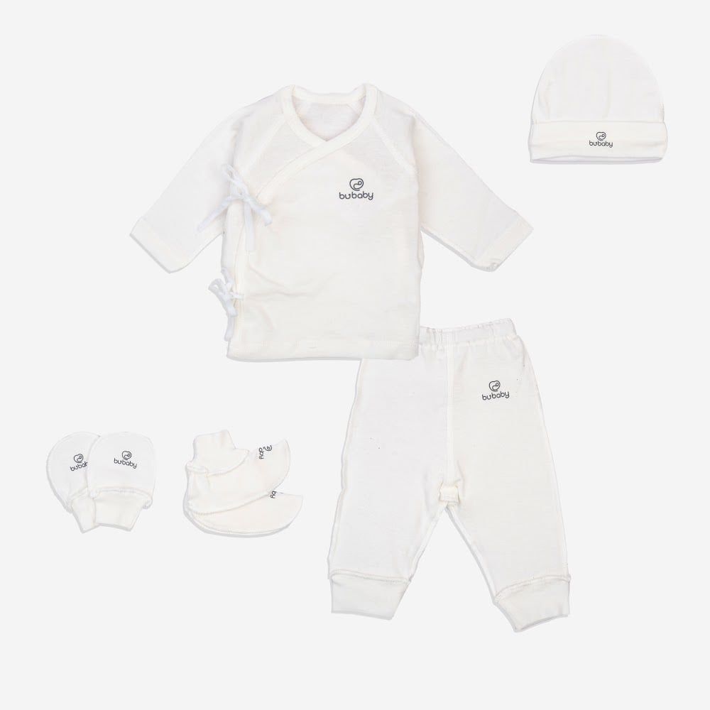 Bộ dài tay cài chéo kèm mũ, btc Sinh non - BOC1108OP