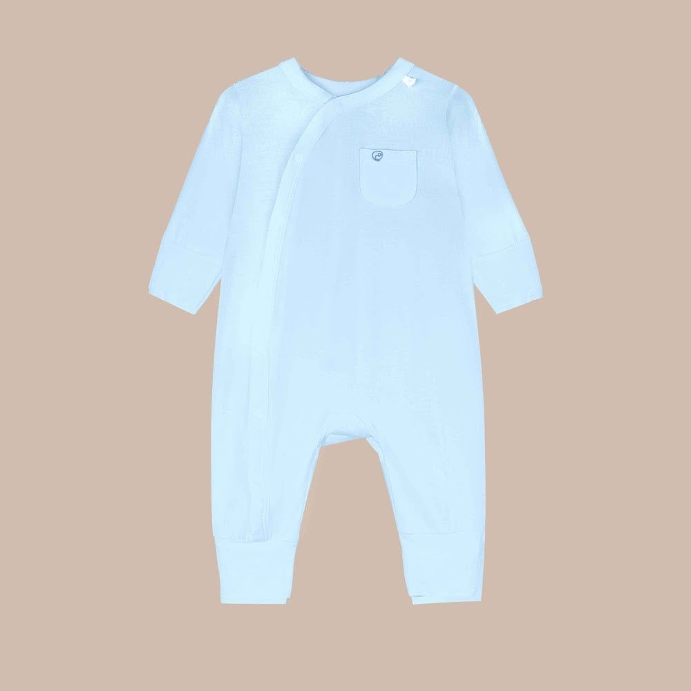 Body dài tay cài chéo Túi ngực Bambus - IBB2108TN