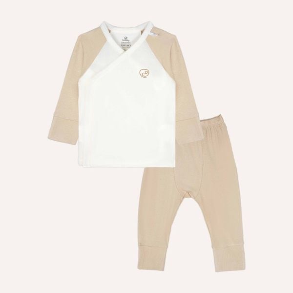  Body dài tay cài chéo  tai gấu - BCT210802 