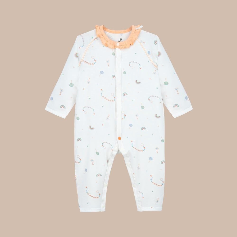 Body dài tay cài giữa bèo cổ   - SBB2102BC