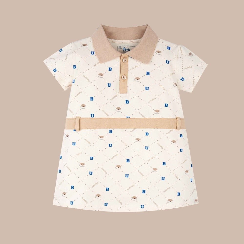 Váy liền ngắn tay cổ Polo - PPN530300