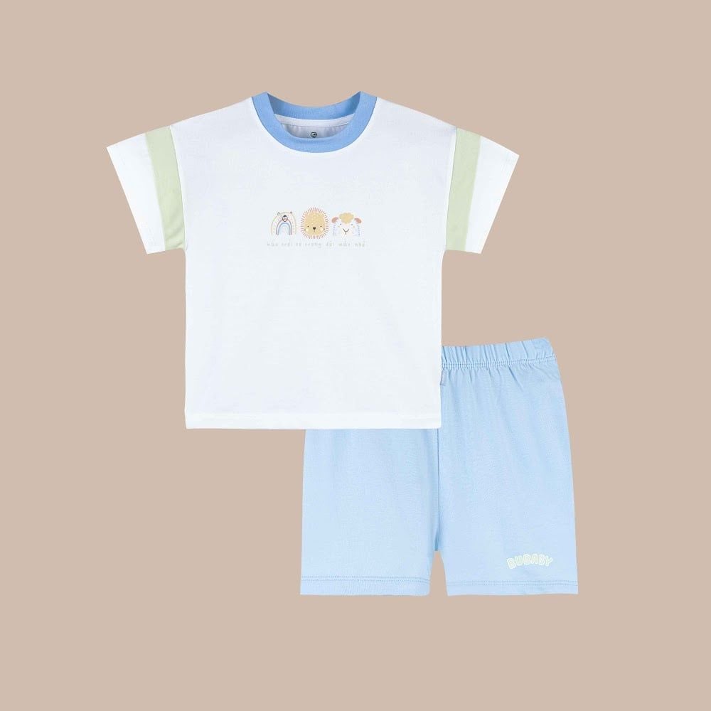 Bộ ngắn tay cổ tròn Little Sunshine - IBC1304LS