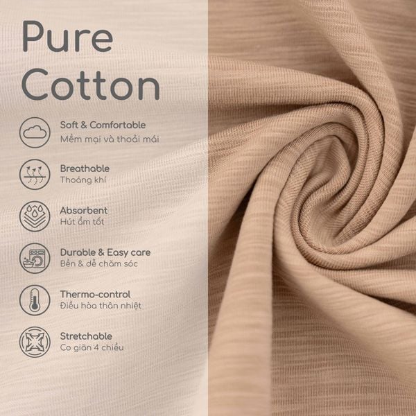  Áo dài tay cài chéo Bambus - BBB310801 