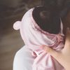 ASR194322.06MA11 | Mũ Buộc dây tai gấu Siro | 3-6M - Hồng nhạt