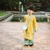 Áo dài linen bé trai Mã lộc xuân   - BLN3132LX